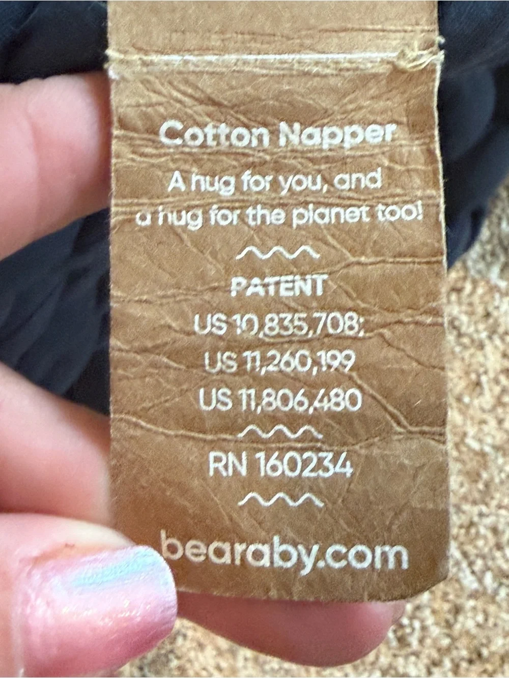 Bearaby Cotton Napper Weighted Blanket 20lbs